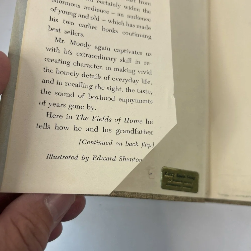 The Fields of Home by Ralph Moody (HC/1953) First Edition Read